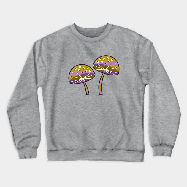 Romantic mushrooms Crewneck Sweatshirt by CocoDes